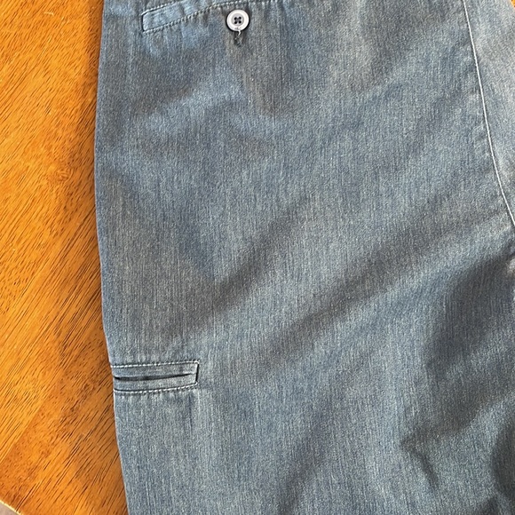 Men’s cotton shorts, dark blue. - Picture 3 of 4